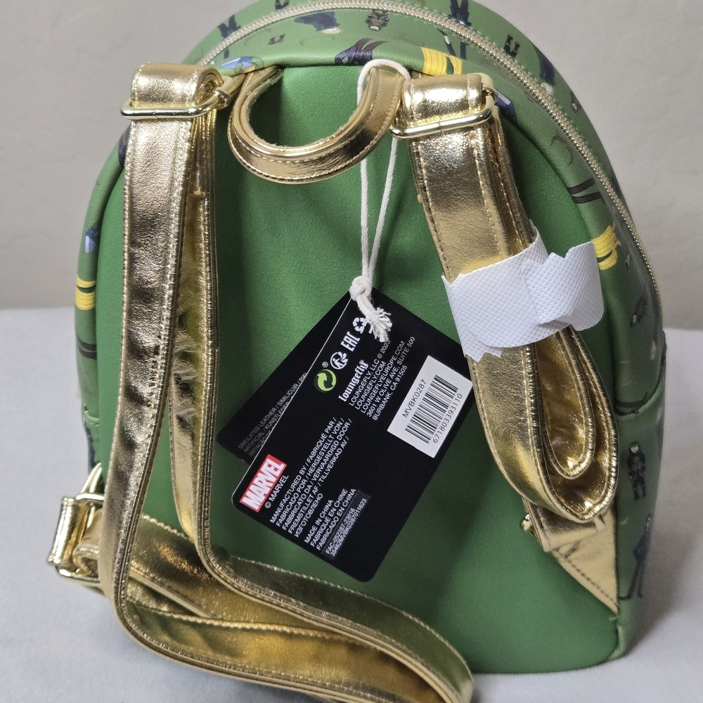 Loungefly Disney Marvel Loki Multiverse Variants Mini Backpack NWT - Picture 3 of 13